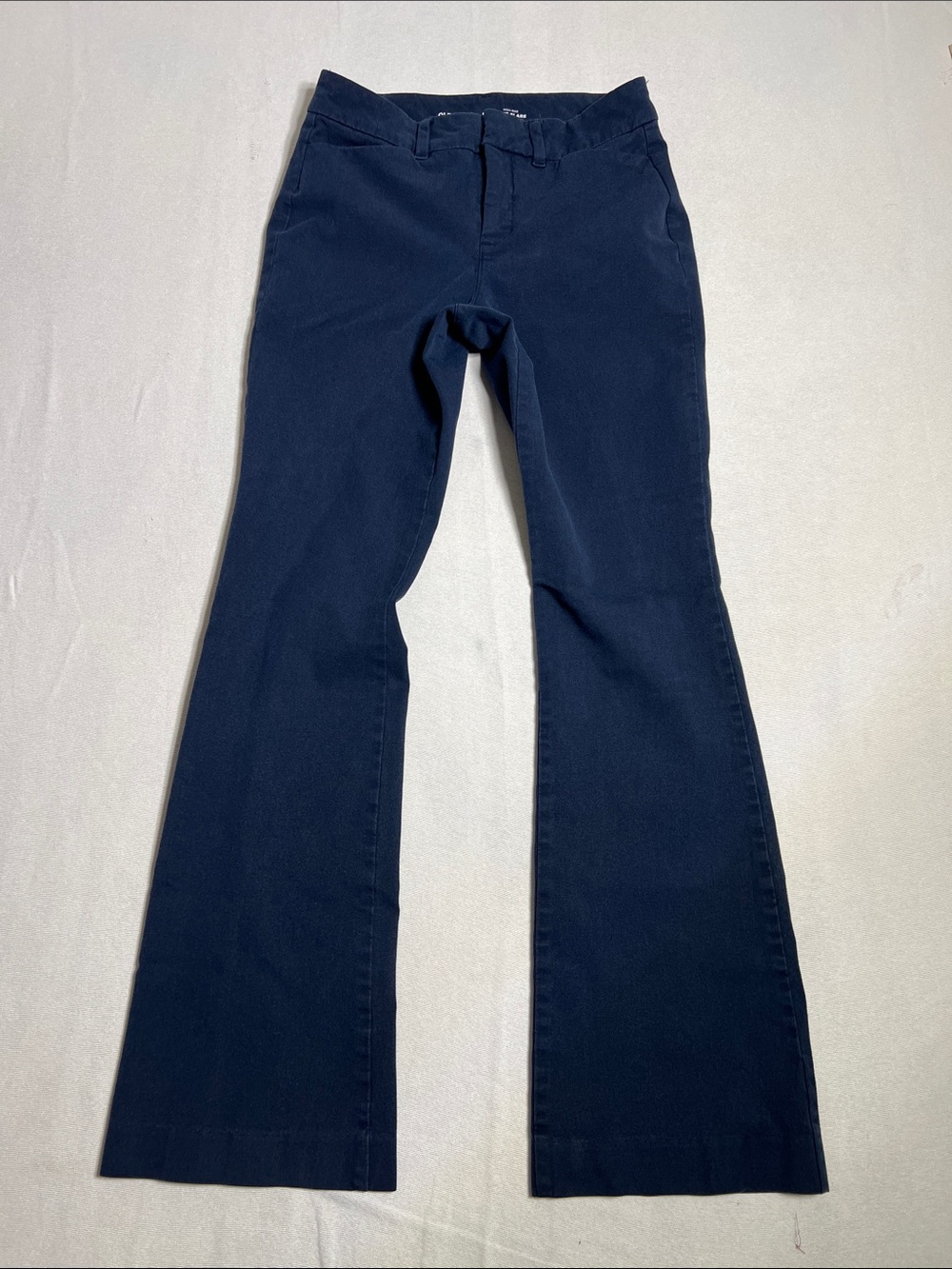 Old Navy Women's Pixie Navy Blue Flare Trousers